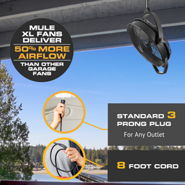 MULE Outdoor Damp-Rated Fan XL