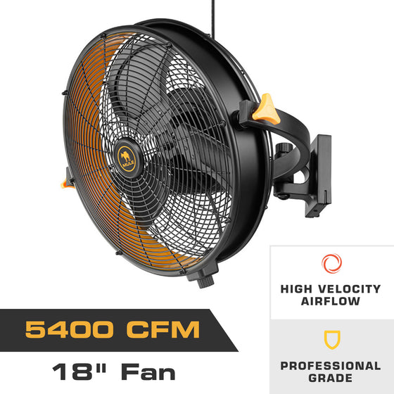 MULE Wet-Rated Garage Wall Fan XL