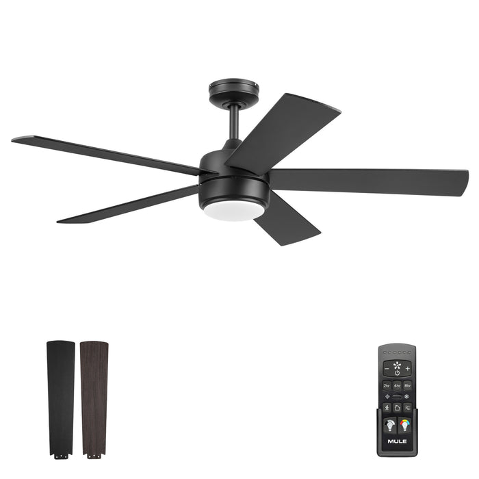 52 Inch MULE Belmont Matte Black Indoor Ceiling Fan
