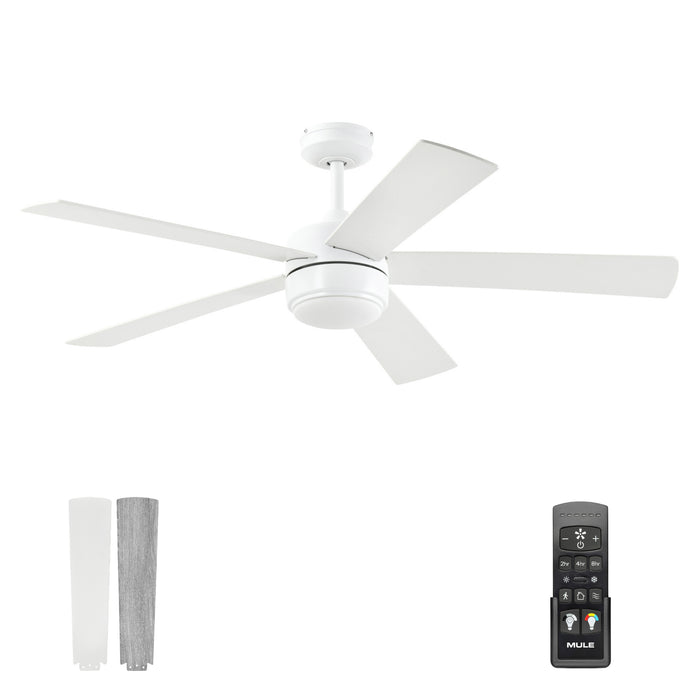 52 Inch MULE Belmont White Indoor Ceiling Fan