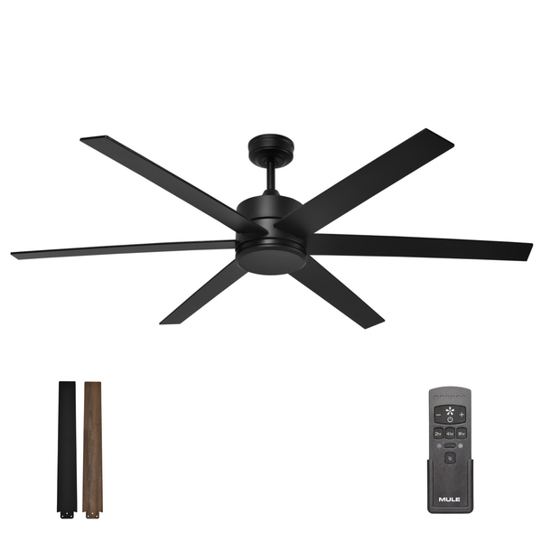 62 Inch Mule Trone Matte Black Indoor/Covered Outdoor Ceiling Fan