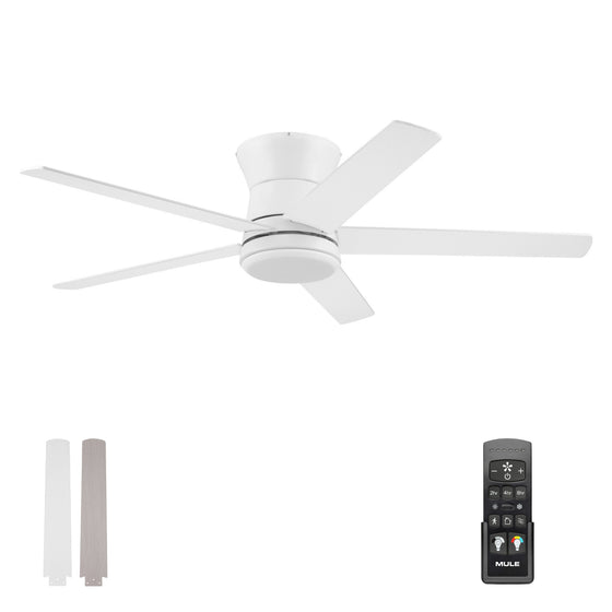 52 Inch MULE Grayson White Indoor/Covered Outdoor Ceiling Fan