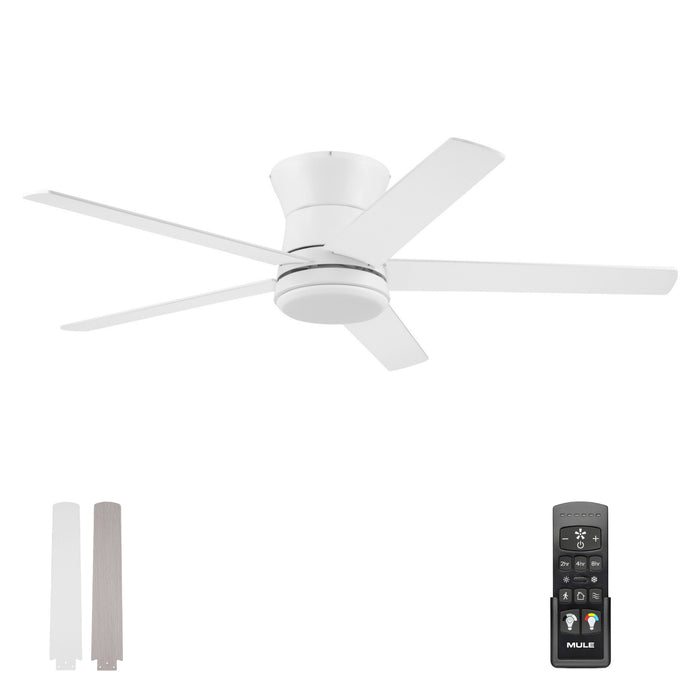 52 Inch MULE Grayson White Indoor/Covered Outdoor Ceiling Fan