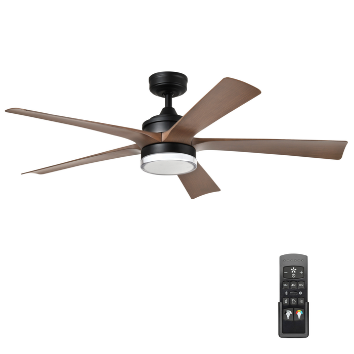 52 Inch MULE Mason Matte Black Indoor/Covered Outdoor Ceiling Fan