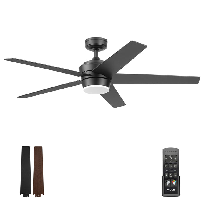 52 Inch MULE Sentrix Matte Black Indoor Ceiling Fan