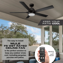 MULE F5 54” Wet-Rated Ceiling Fan