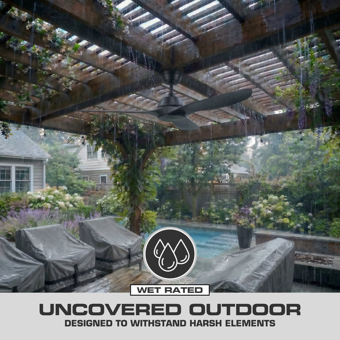 52 Inch MULE Max Breeze™ Matte Black Outdoor Ceiling Fan