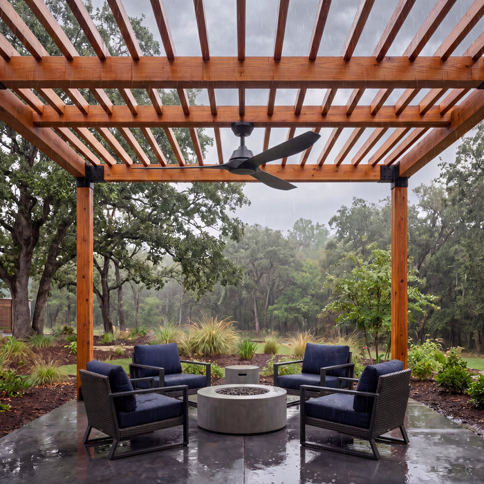 72 Inch MULE Max Breeze™ Matte Black Outdoor Ceiling Fan