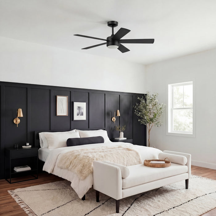 52 Inch MULE Belmont Matte Black Indoor Ceiling Fan