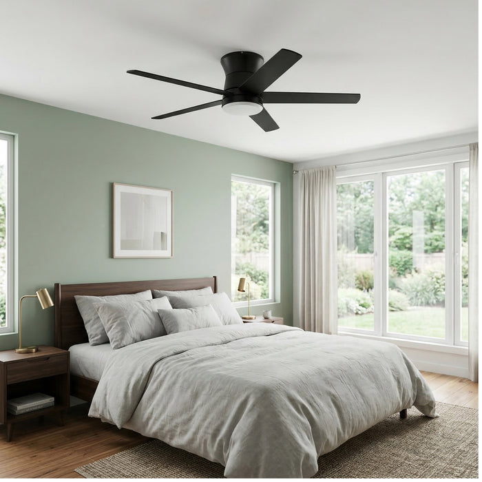 52 Inch MULE Grayson Matte Black Indoor/Covered Outdoor Ceiling Fan
