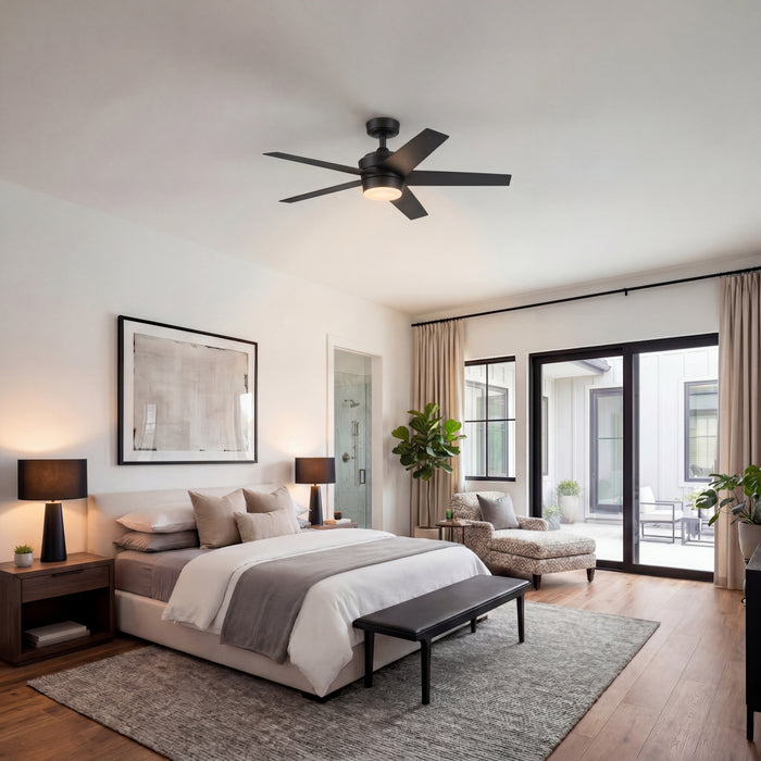 52 Inch MULE Sentrix Matte Black Indoor Ceiling Fan