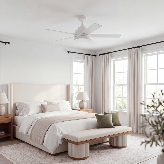52 Inch MULE Carver White Indoor Ceiling Fan