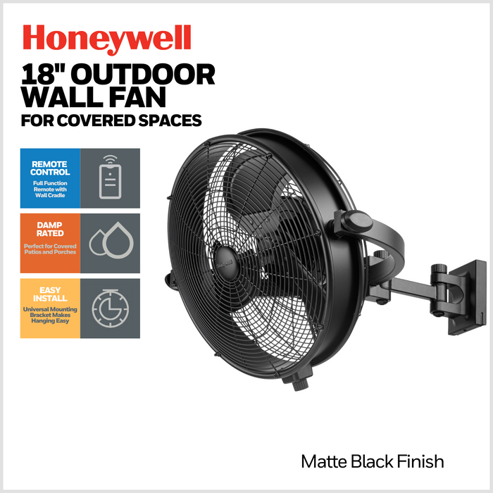 Honeywell 18" Outdoor Wall Fan with Remote