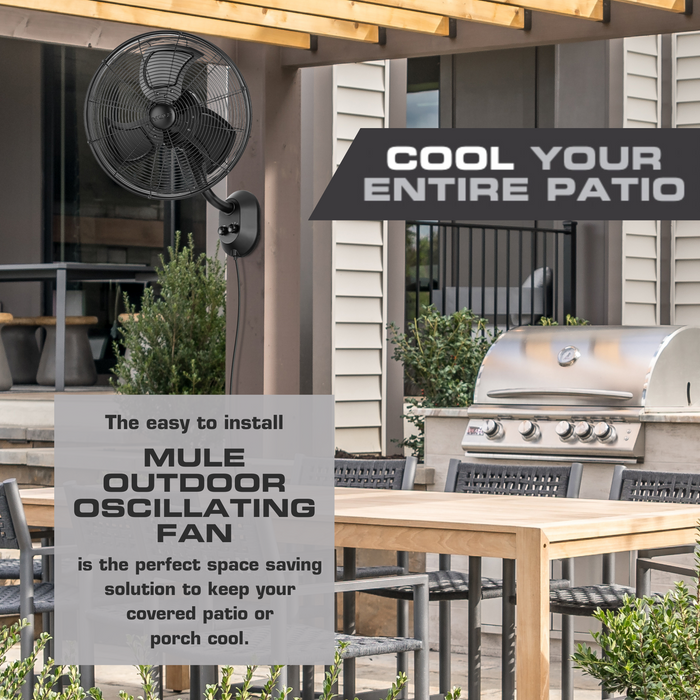 MULE Wet Rated Oscillating Fan