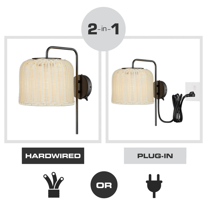 1 Light Outdoor Wall Matte Black with Light Gray Shade