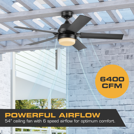 MULE F5 54” Wet-Rated Ceiling Fan