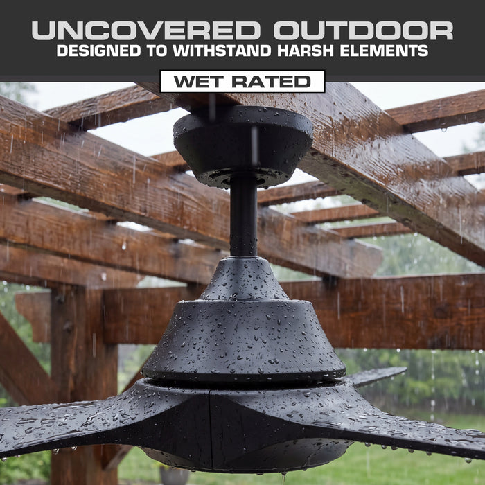 72 Inch MULE Max Breeze™ Matte Black Outdoor Ceiling Fan