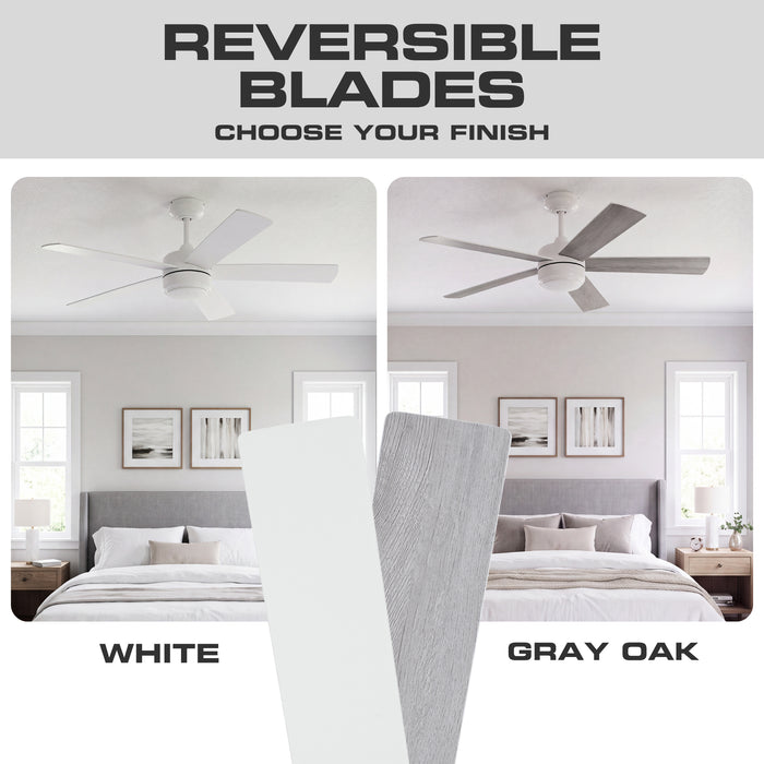 52 Inch MULE Belmont White Indoor Ceiling Fan