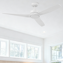 52 Inch Honeywell Lynton White Ceiling Fan and Remote