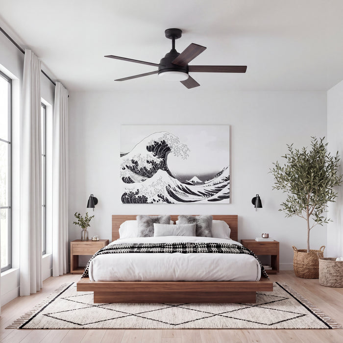 52 Inch MULE Carver Matte Black Indoor Ceiling Fan