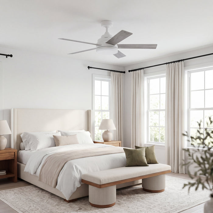 52 Inch MULE Carver White Indoor Ceiling Fan