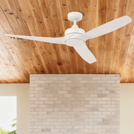 52 Inch Honeywell Lynton White Ceiling Fan and Remote
