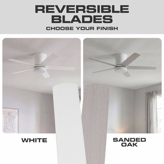 52 Inch MULE Grayson White Indoor/Covered Outdoor Ceiling Fan
