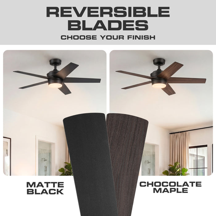 52 Inch MULE Sentrix Matte Black Indoor Ceiling Fan