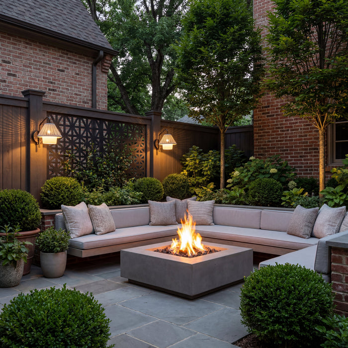 1 Light Outdoor Wall Bronze with Light Gray and White Shade