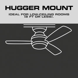 52 Inch MULE Grayson White Indoor/Covered Outdoor Ceiling Fan