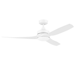 52 Inch Honeywell Lynton White Ceiling Fan with Light and Remote