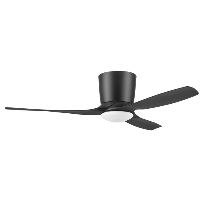52 Inch Honeywell Lynton Matte Black with Light Ceiling Fan and Remote