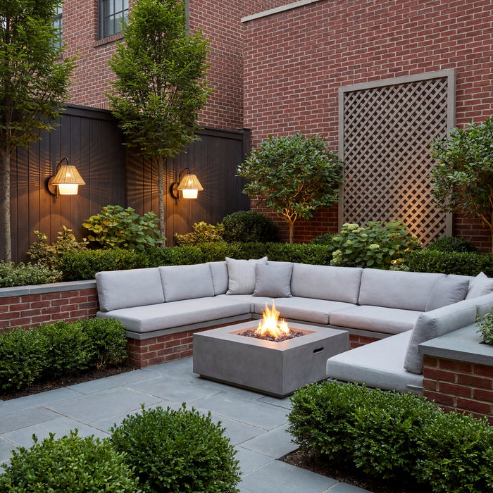 1 Light Outdoor Wall Matte Black with Beige and White Shade