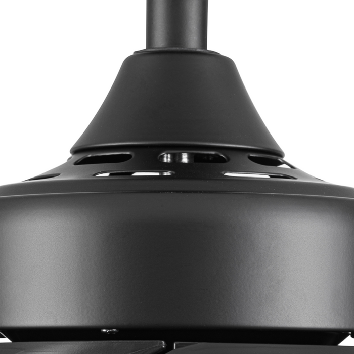 52 Inch Honeywell Lynton Matte Black Ceiling Fan with No Light and Remote
