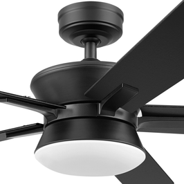52 Inch MULE Elva Indoor Matte Black Ceiling Fan