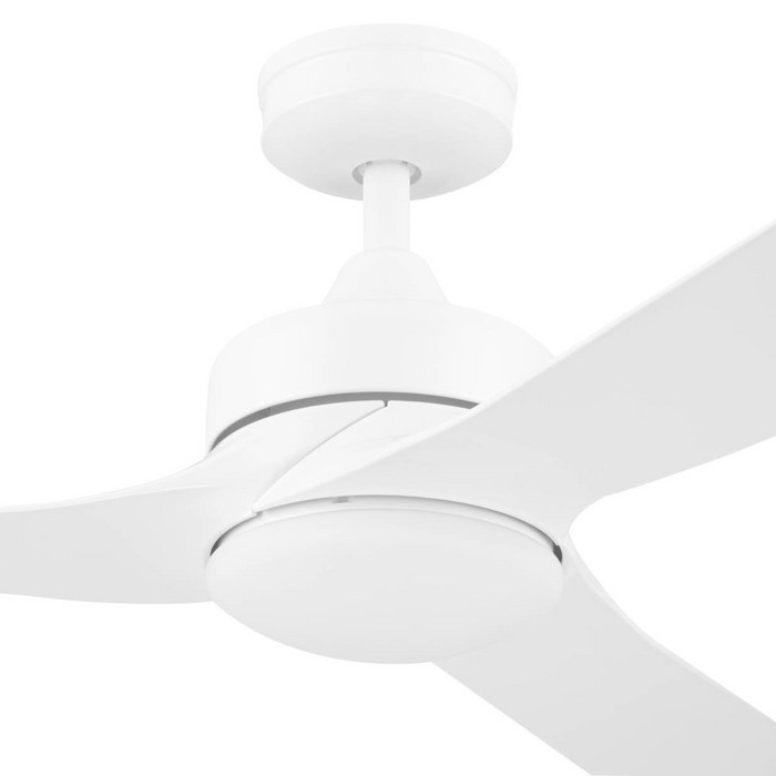 52 Inch Honeywell Lynton White Ceiling Fan with Light and Remote