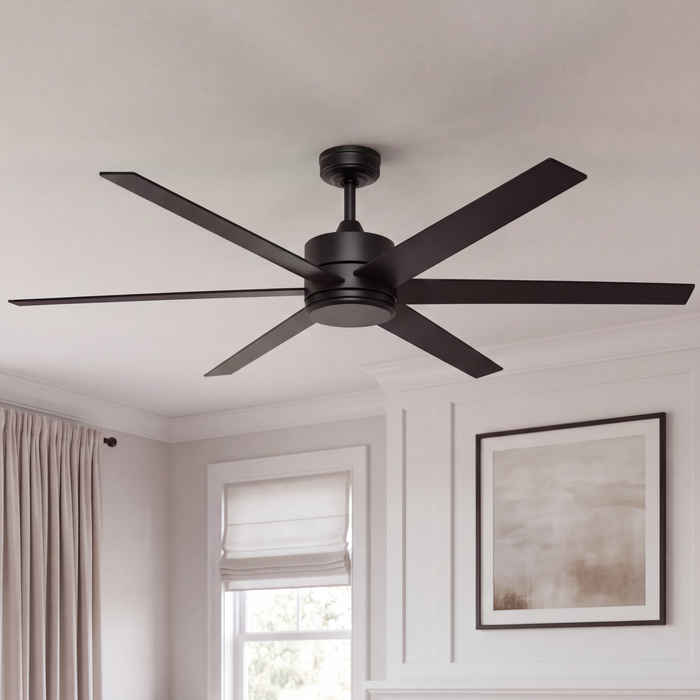 62 Inch Mule Trone Matte Black Indoor/Covered Outdoor Ceiling Fan