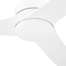 52 Inch Honeywell Lynton White Ceiling Fan with Light and Remote