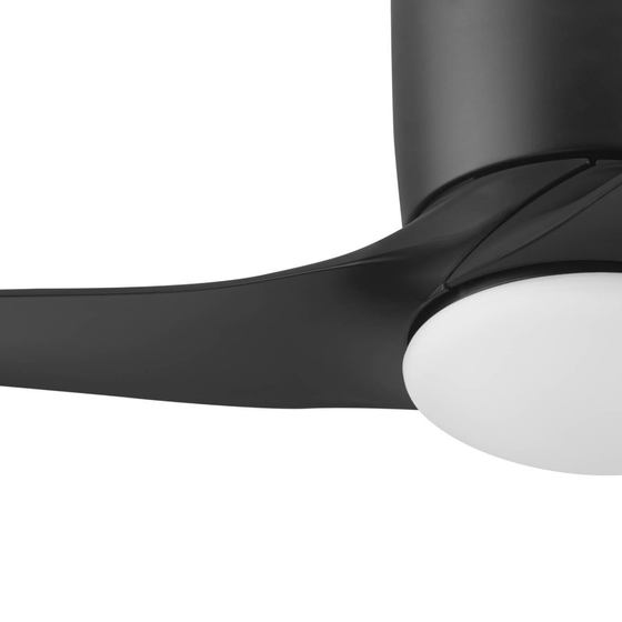 52 Inch Honeywell Lynton Matte Black with Light Ceiling Fan and Remote