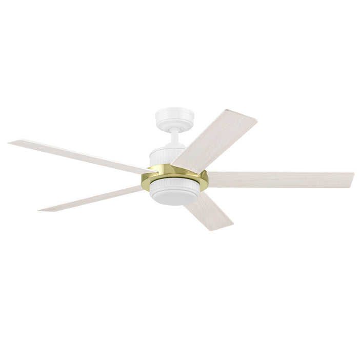 52" MULE Bravar White Gold Ceiling Fan