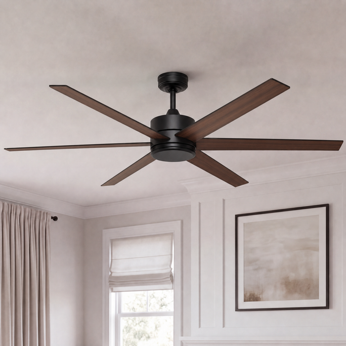 62 Inch Mule Trone Matte Black Indoor/Covered Outdoor Ceiling Fan