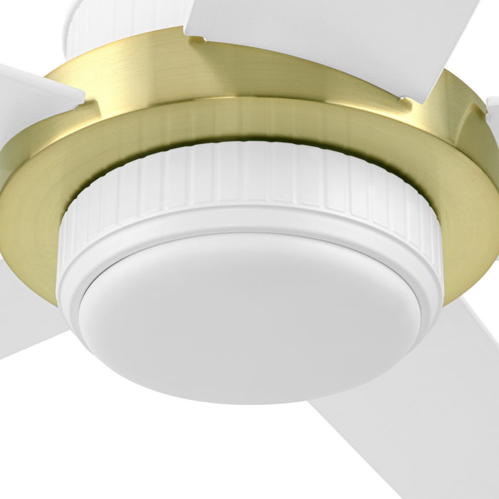 52" MULE Bravar White Gold Ceiling Fan