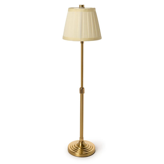 LED Cordless Gold Beaded Pole Table Light Lamp with Charging Base