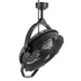 Mule black matte ceiling fan on a white background