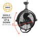 Mule Ceiling fan with 360-degree pivot feature on a white background