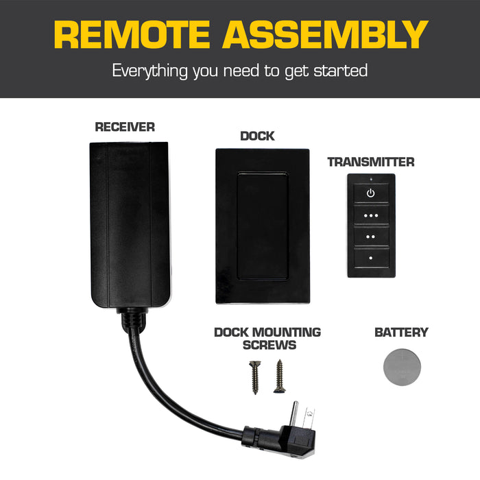 Garage Fan Remote and Receiver Kit