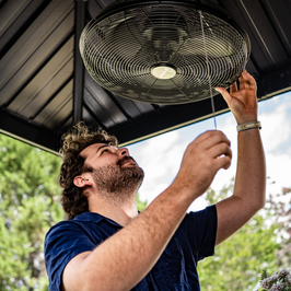MULE Swag Plug-in Ceiling Fan